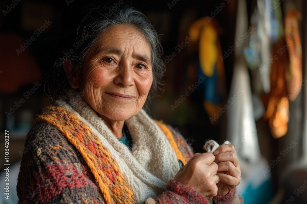 A content elderly woman smiling while crafting in her home setting, embodying the joy of creativity, the beauty of craftsmanship, and the warmth of home. A content elderly woman smiling while crafting in her home setting, embodying the joy of creativity, the beauty of craftsmanship, and the warmth of home.