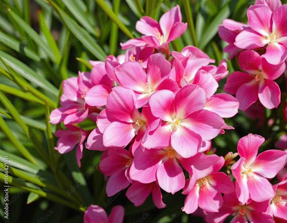 Elegant Nerium Oleander Blossoms Elegant Nerium Oleander Blossoms