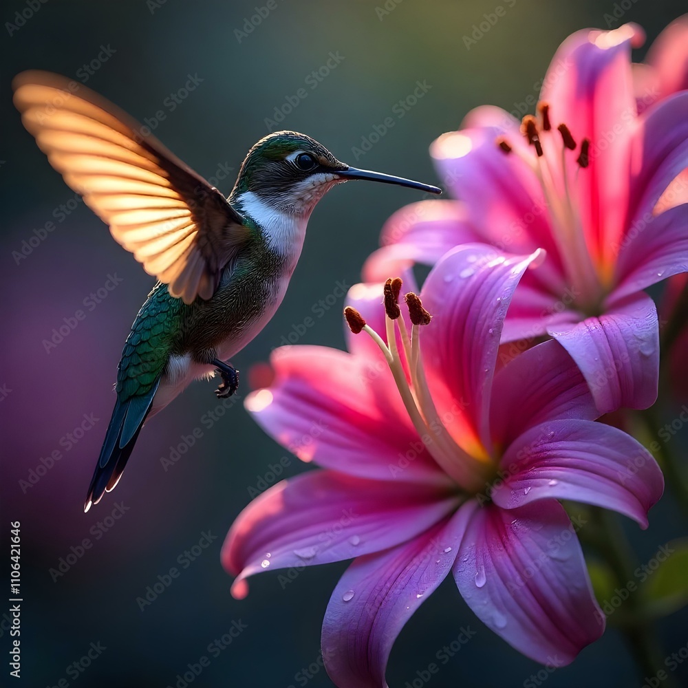 Fototapeta premium hummingbird in flight