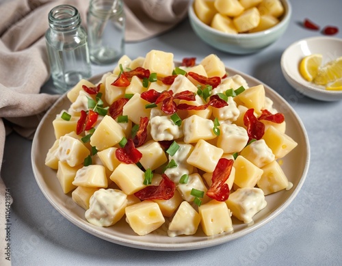 Creamy Potato Salad with Bacon and Chives