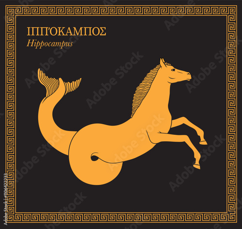 Vector illustration of a hippocampus