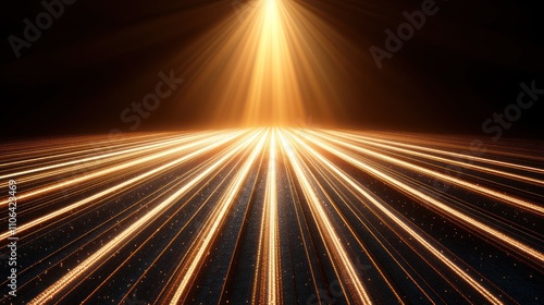 Golden Light Trails: A Vision of Radiance and Progress