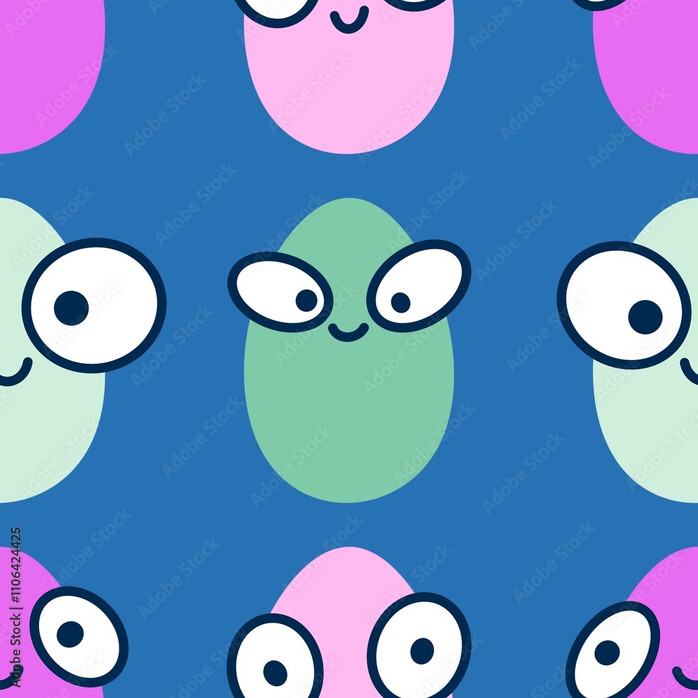 Easter seamless pattern with eggs for wallpaper and fabrics and textiles Easter seamless pattern with eggs for wallpaper and fabrics and textiles