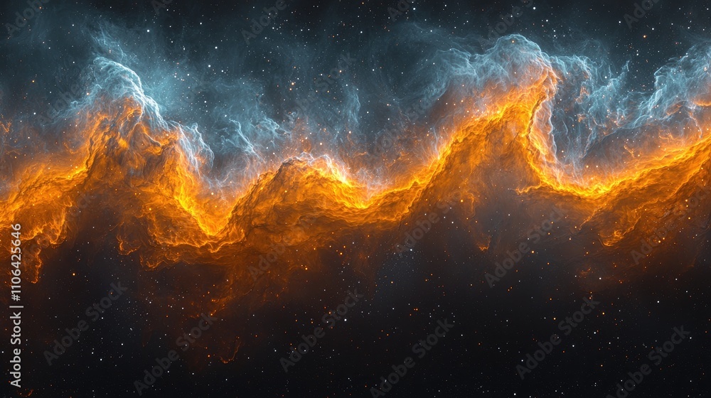 Cosmic Nebula Abstract Background: Colorful Glowing Space Wonders Cosmic Nebula Abstract Background: Colorful Glowing Space Wonders