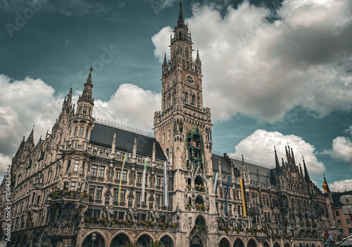 Εκτύπωση καμβά Marienplatz Munich centrum