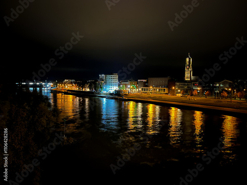 Arnhem city at night photo