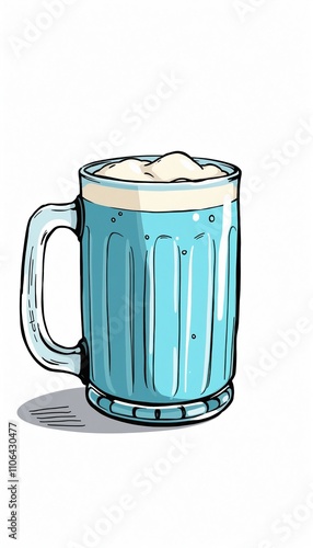 cartoonish glass mug filled with Sifi Flip