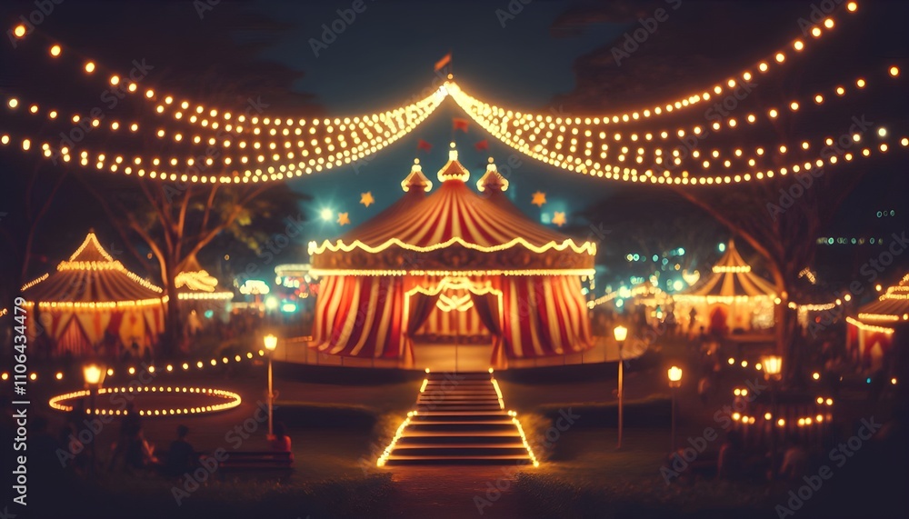Circus Big Top with String Lights
Circus Big Top with String Lights