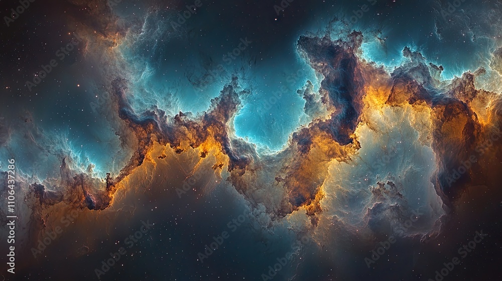 Cosmic Nebula Abstract Background: Colorful Glowing Space Wonders Cosmic Nebula Abstract Background: Colorful Glowing Space Wonders