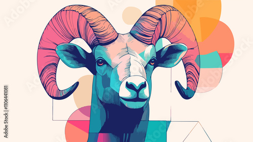 Majestic Ram: A Geometric Interpretation