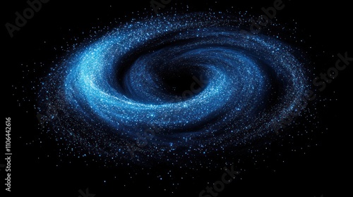 Celestial Vortex: A mesmerizing swirl of cosmic dust and light