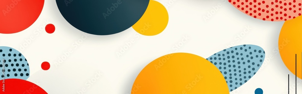 Colorful Abstract Geometric Shapes Create a Vibrant Pattern in a Playful Design Colorful Abstract Geometric Shapes Create a Vibrant Pattern in a Playful Design