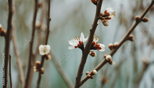 Close-up display of spring branches and catkins