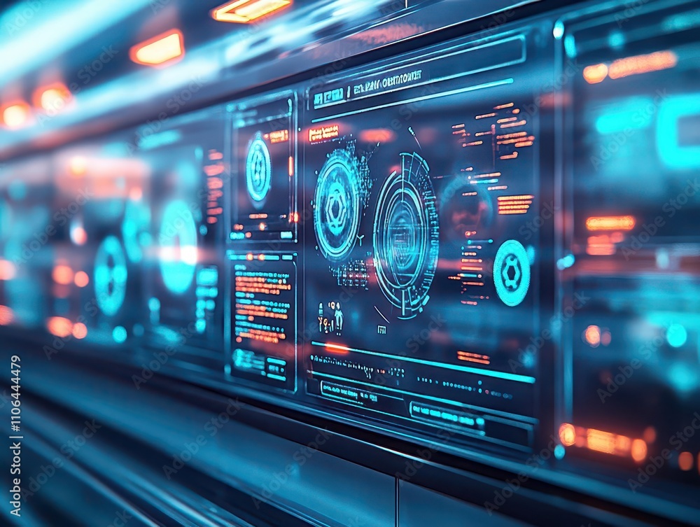 An AIpowered recycling center with holographic displays showcasing the recycling process, futuristic concept art, cool blue tones An AIpowered recycling center with holographic displays showcasing the recycling process, futuristic concept art, cool blue tones