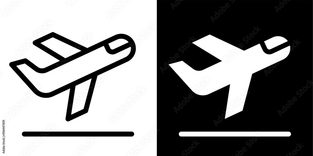 plane departure icon. plane departure icon with line style. plane departure icon with glyph style. plane departure icon. plane departure icon with line style. plane departure icon with glyph style.