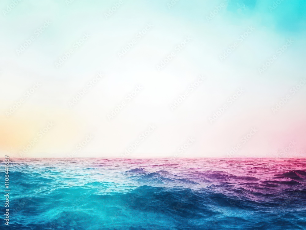 Dynamic gradient ocean watercolor, from turquoise foam to shadowy deep sea blues Dynamic gradient ocean watercolor, from turquoise foam to shadowy deep sea blues