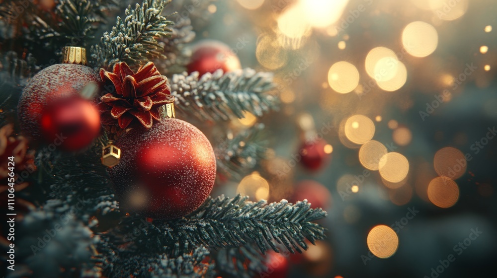 A dazzling Christmas tree adorned with sparkling ornaments, twinkling lights, and festive decorations, radiating the warmth of holiday cheer and joy. A dazzling Christmas tree adorned with sparkling ornaments, twinkling lights, and festive decorations, radiating the warmth of holiday cheer and joy.
