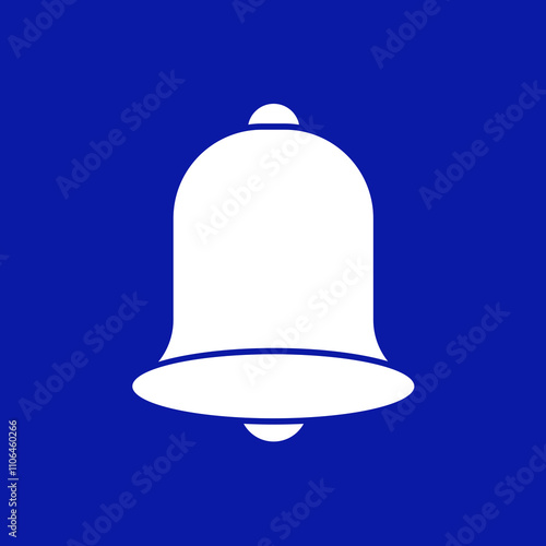 Notification bell icon, notification, isolated on white, vector
