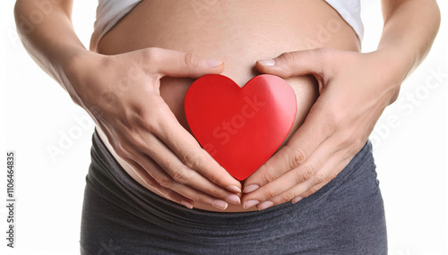Wallpaper Mural Mujer embarazo con corazón Torontodigital.ca