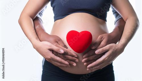 Wallpaper Mural Mujer embarazo con corazón Torontodigital.ca
