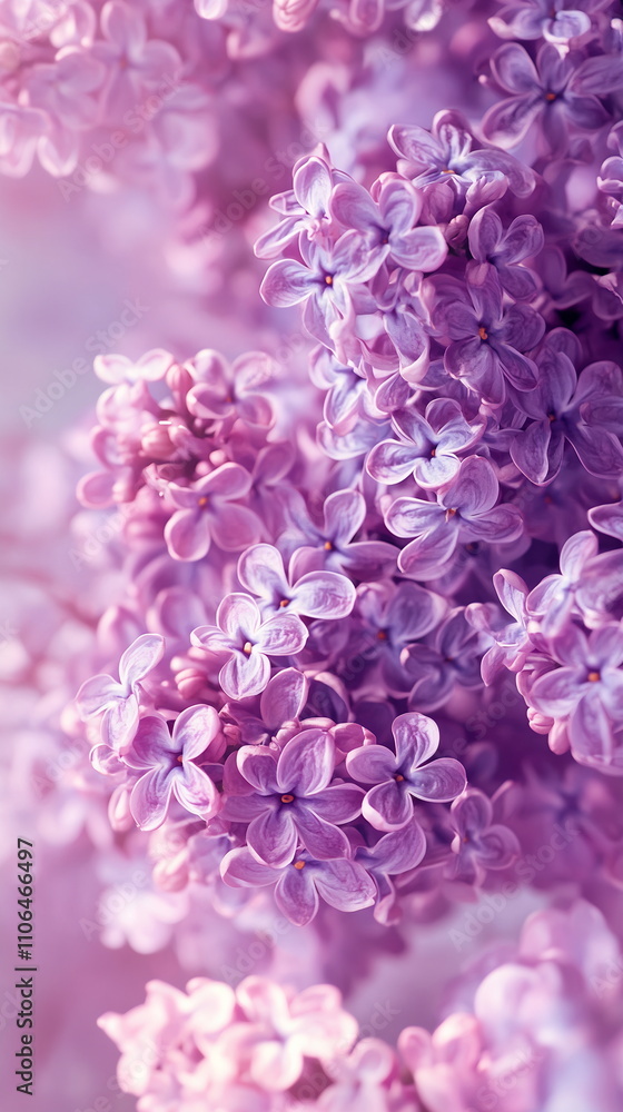 Bunch of delicate purple lilacs with soft lighting, arranged on a light background for a fresh, spring-like feel Valentine's day vertical social media concept, photo footage stories reels Bunch of delicate purple lilacs with soft lighting, arranged on a light background for a fresh, spring-like feel Valentine's day vertical social media concept, photo footage stories reels
