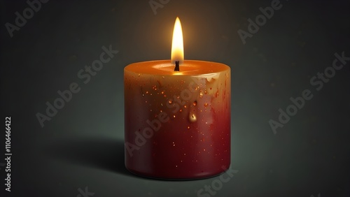 candle separated and stored as a PNG image.