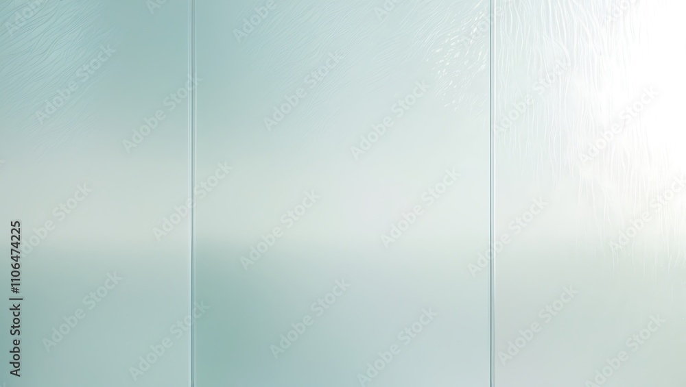 Frosted Glass Panel With Subtle Wave Pattern Frosted Glass Panel With Subtle Wave Pattern