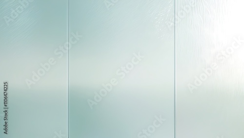 Frosted Glass Panel With Subtle Wave Pattern