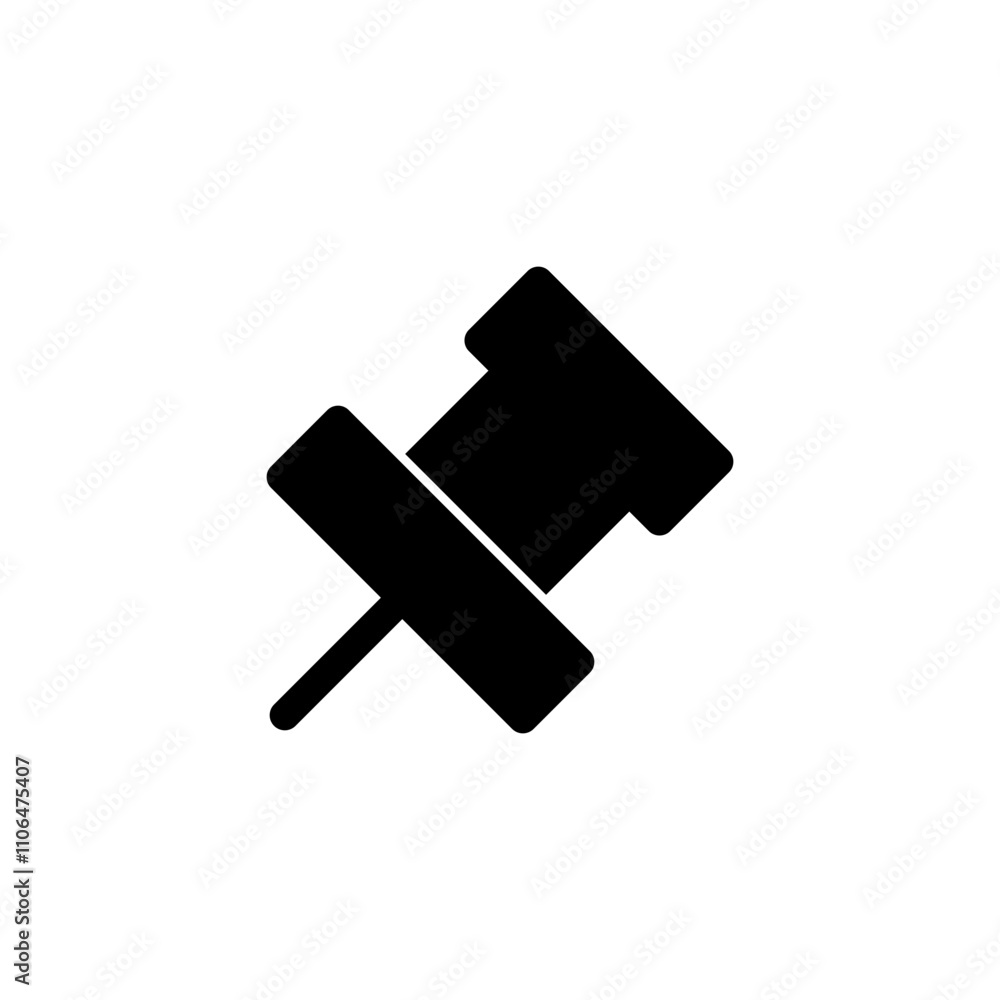 Push-pin icon. Pin icon vector. Icon vector. Push-pin icon. Pin icon vector. Icon vector.