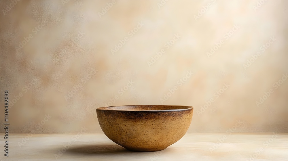 A bowl is sitting on a white wall A bowl is sitting on a white wall