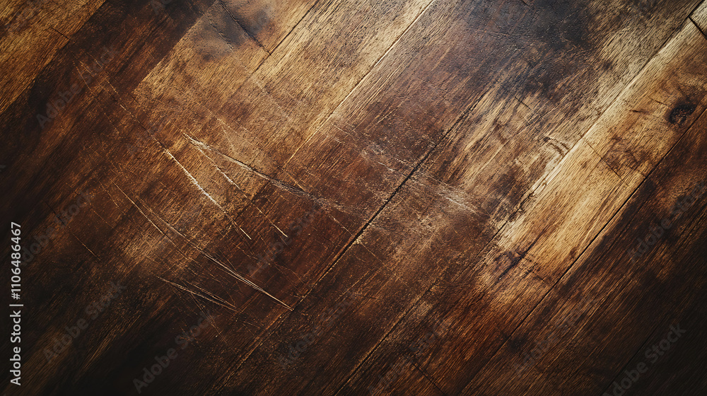 Fototapeta premium Bamboo cutting board texture, top view, close up, for food or cooking background