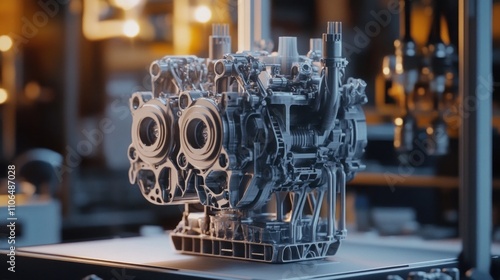 Cutaway View of a Modern Engine