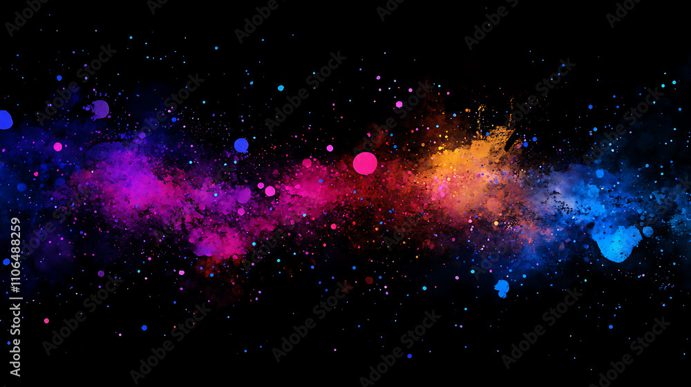 Coloured paint splashes on a background Coloured paint splashes on a background