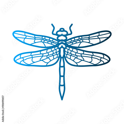 Dragonfly icon template