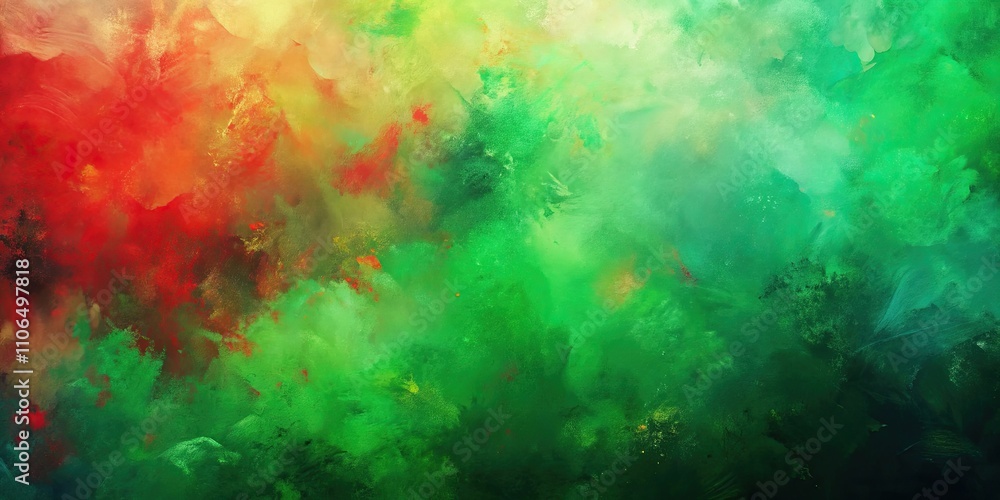 Abstract background featuring a blend of green and red colors in an impressionistic style , Impressionist, Abstract, Blend Abstract background featuring a blend of green and red colors in an impressionistic style , Impressionist, Abstract, Blend