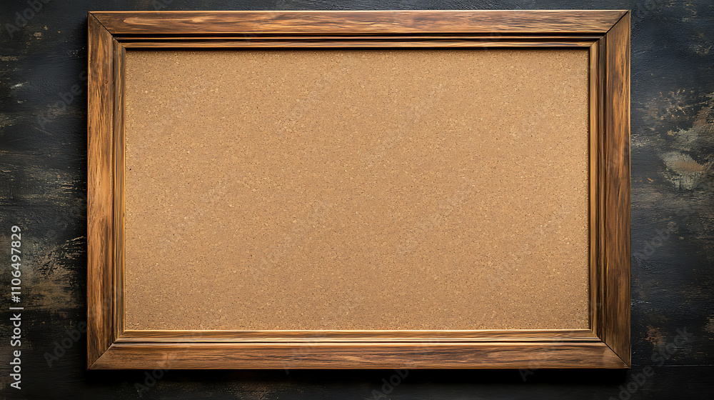 Fototapeta premium Blank corkboard/bulletin board with a wooden frame