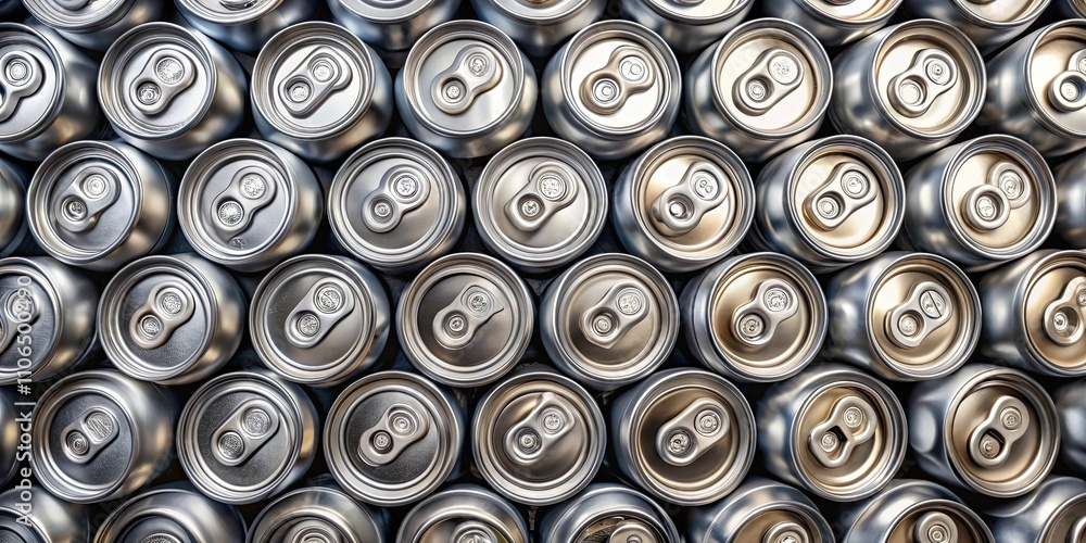 Top view of aluminum soda cans arranged in a pattern, soda, aluminum, cans, background, beverage, refreshing Top view of aluminum soda cans arranged in a pattern, soda, aluminum, cans, background, beverage, refreshing