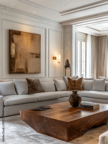 Modern Living Room Interior Design with Elegant Furnishings