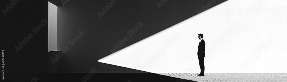 Fototapeta premium Conducting market research a minimalist approach to understanding business trends