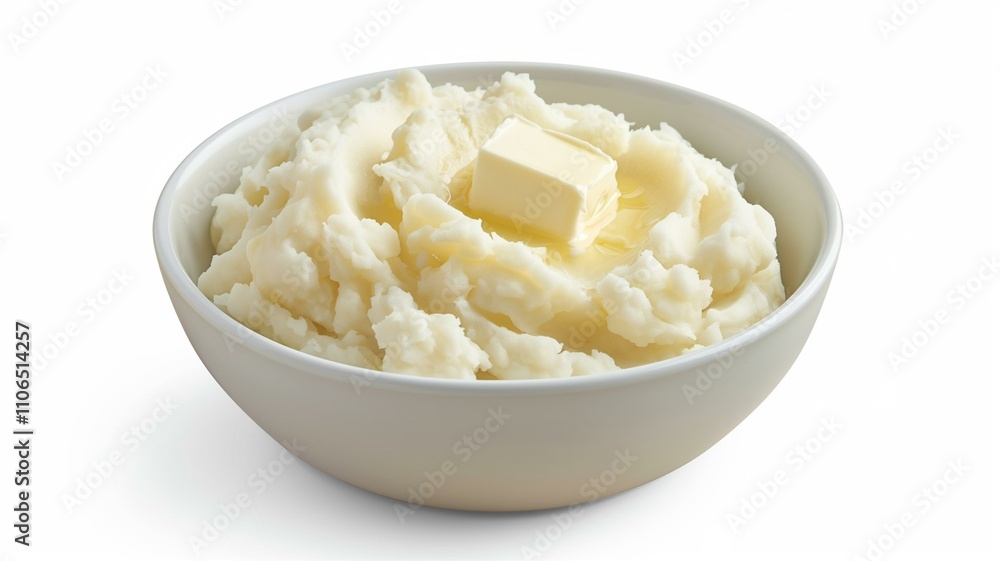 Creamy mashed potatoes with butter in a rustic bowl
Creamy mashed potatoes with butter in a rustic bowl