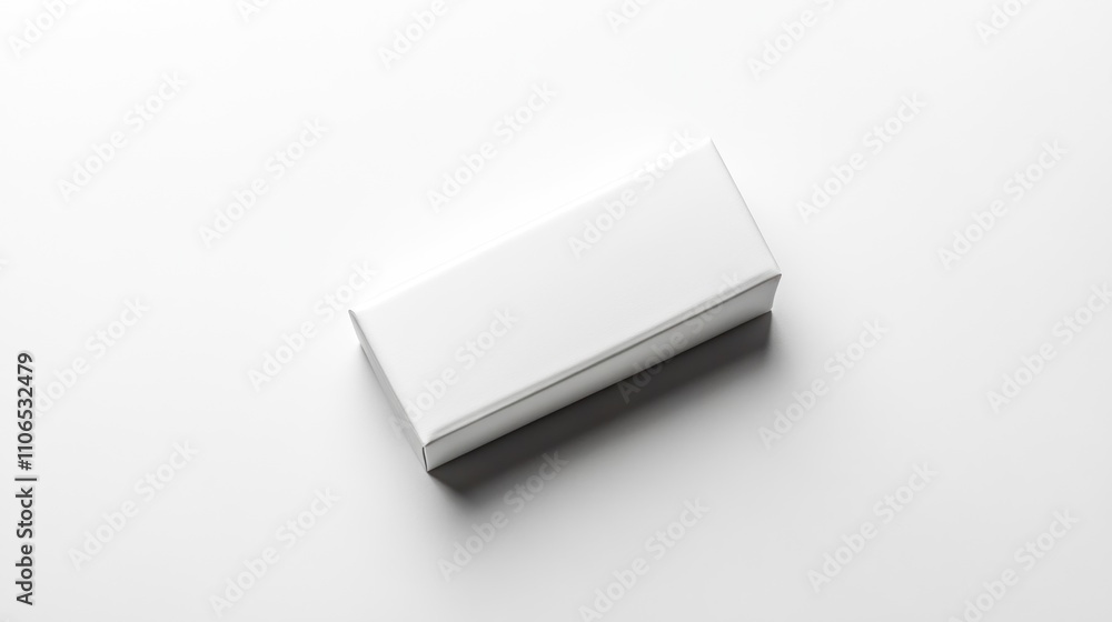 White Box Mockup on White Background White Box Mockup on White Background