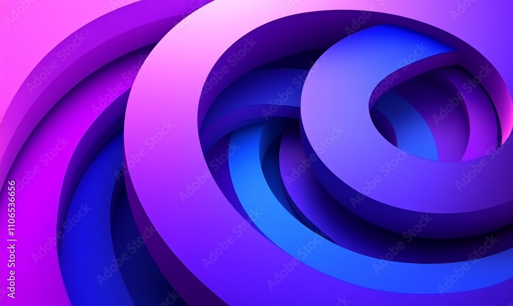 Vibrant Abstract Digital Artwork with Purple and Blue Circular Shapes in Gradient Background Vibrant Abstract Digital Artwork with Purple and Blue Circular Shapes in Gradient Background