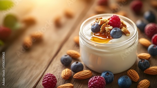 Yogurt with Berries and Almonds	