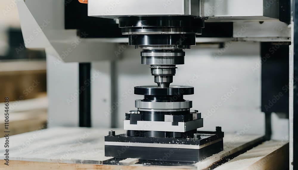 Detailed View of Advanced CNC Machine Detailed View of Advanced CNC Machine