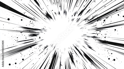 A blurry image of a white background with a black line in the middle. The line is a circle with a black dot in the center