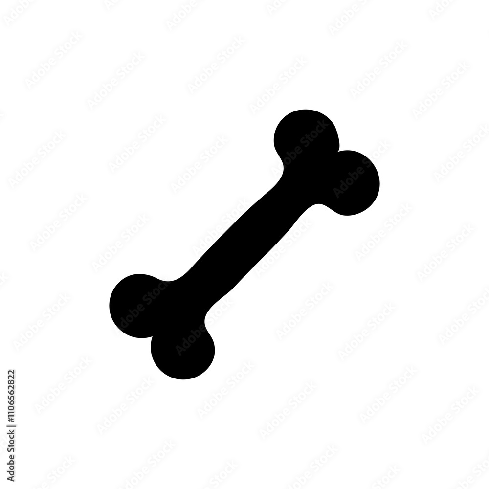 Bone vector icon, vector simple flat black trendy style illustration for web and app..eps Bone vector icon, vector simple flat black trendy style illustration for web and app..eps