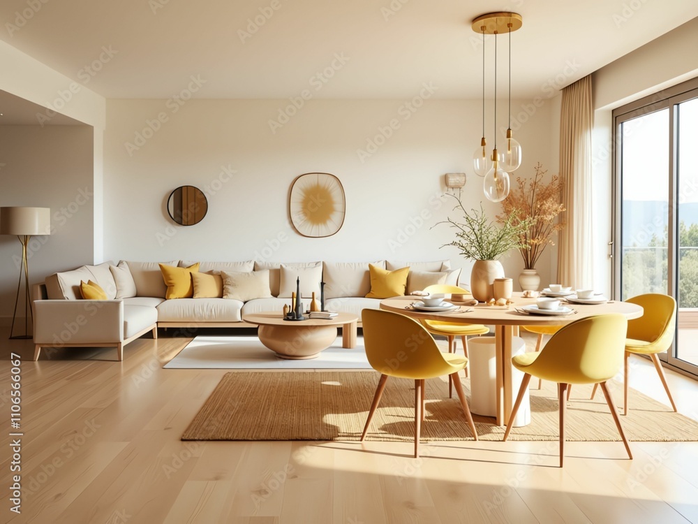 Bright and Airy Dining Area A Fusion of Comfort and Style with Natural Light and Plants Bright and Airy Dining Area A Fusion of Comfort and Style with Natural Light and Plants