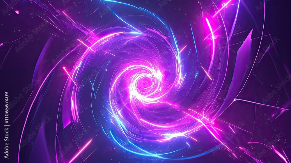 Abstract Swirling Neon Lights Purple Pink Blue Abstract Swirling Neon Lights Purple Pink Blue