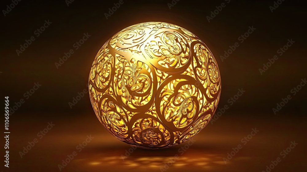 A Golden Ornate Egg Decorative Easter Item A Golden Ornate Egg Decorative Easter Item