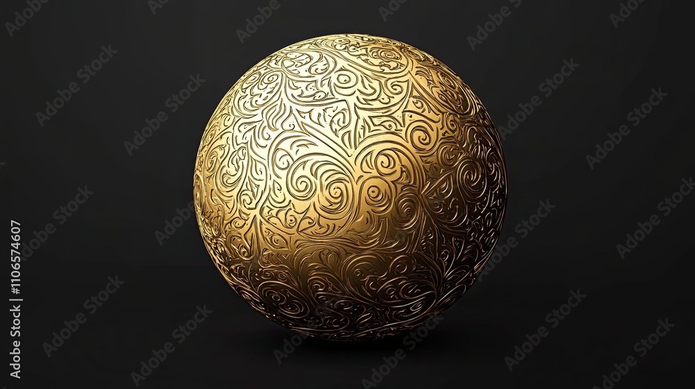 Ornate Golden Egg Easter Decoration Design Ornate Golden Egg Easter Decoration Design